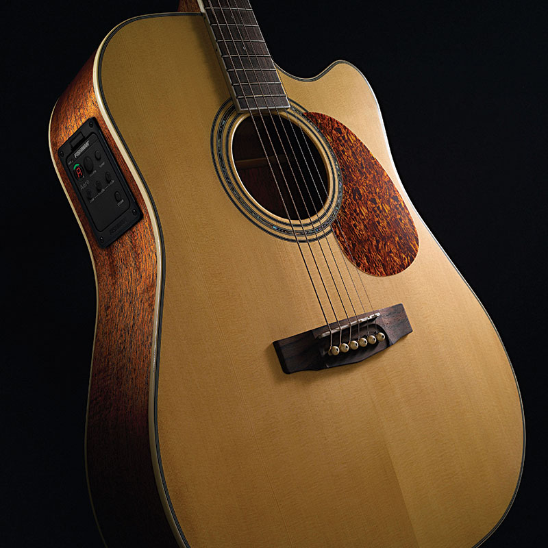 Cort Mr710f Dreadnought Cw Epicea Acajou Ova - Natural Satin - Guitarra acústica & electro - Variation 1