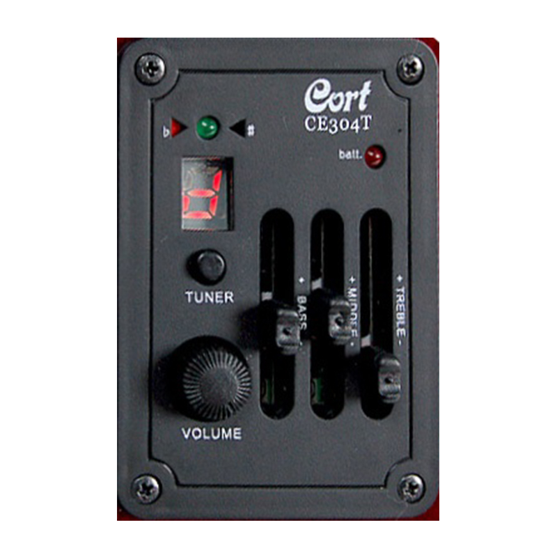 Cort Sfx-e Bks Auditorium Slim Cw Epicea Acajou - Black Satin - Guitarra acústica & electro - Variation 3