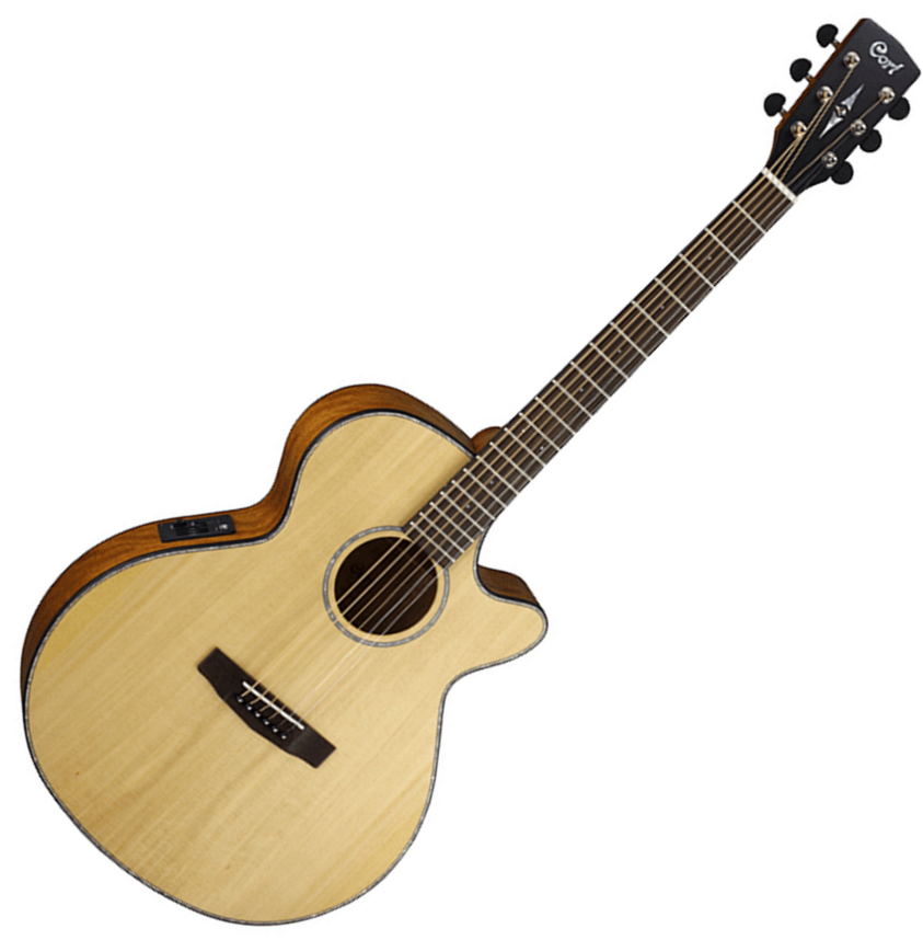 Cort Sfx-e Slim Body Cw Epicea Acajou Ova - Natural Satin - Guitarra electro acustica - Variation 1