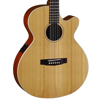 Cort Sfx1f Slim Body Cw Epicea Acajou Ova - Natural Satin - Guitarra electro acustica - Variation 1