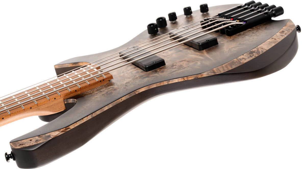 Cort Space 5c Artisan Active Bartolini Mn - Matte Star Dust Black - Bajo eléctrico de cuerpo sólido - Variation 9