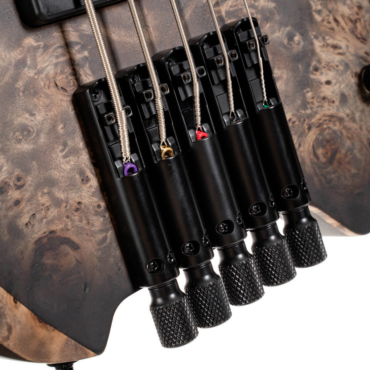 Cort Space 5c Artisan Active Bartolini Mn - Matte Star Dust Black - Bajo eléctrico de cuerpo sólido - Variation 10