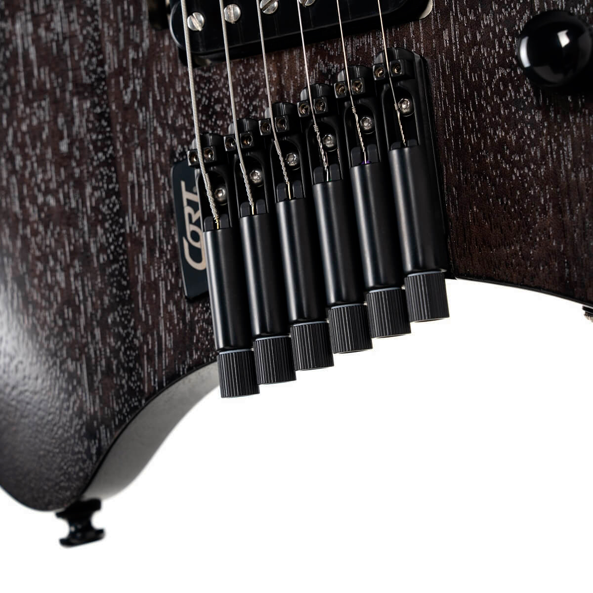 Cort Space G6ms Multiscale 2h Ht Mn - Semi Gloss Trans Black - Multi-Scale Guitar - Variation 3
