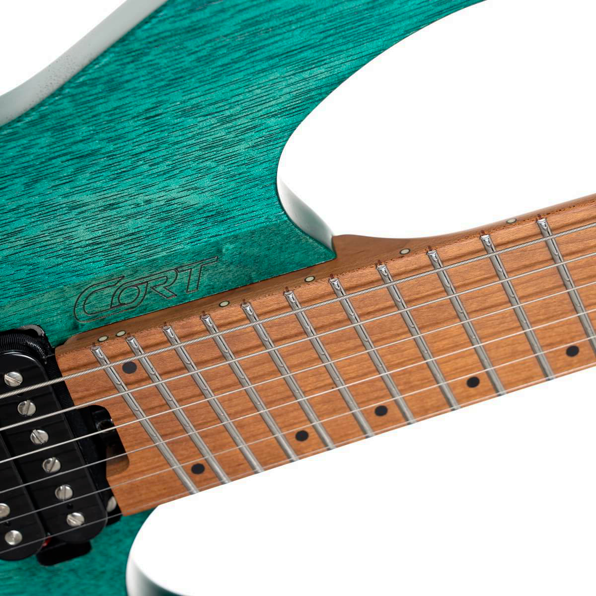 Cort Space G6ms Multiscale 2h Ht Mn - Semi Gloss Turquoise - Multi-Scale Guitar - Variation 6
