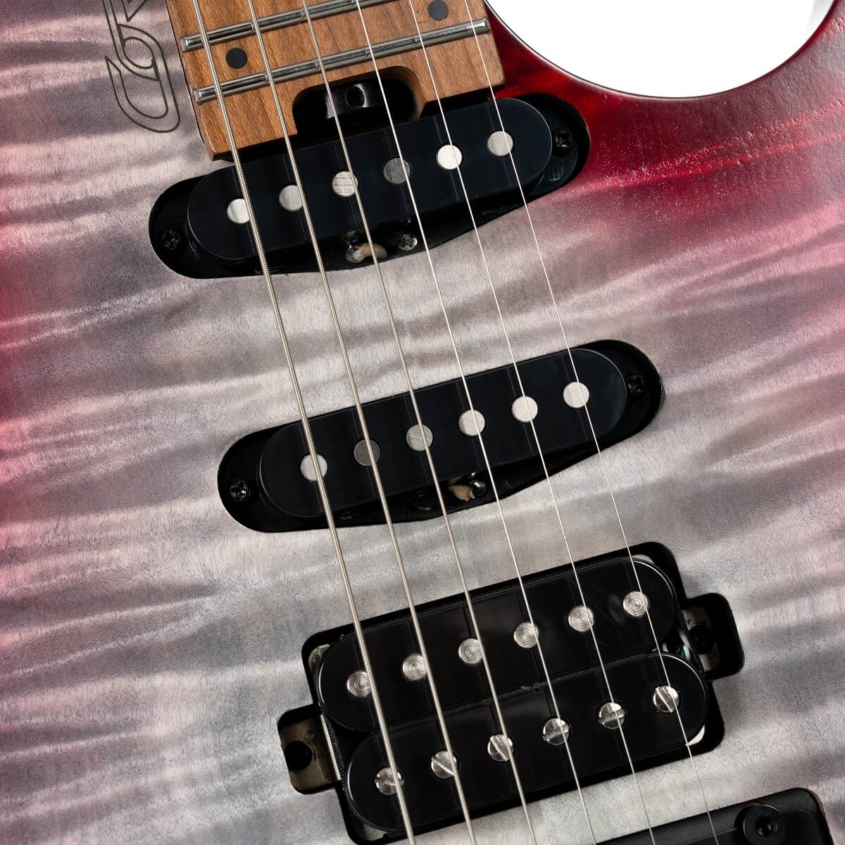 Cort Space G6tr 2h Fr Mn - Gloss Lava - Guitarra eléctrica de viaje - Variation 3