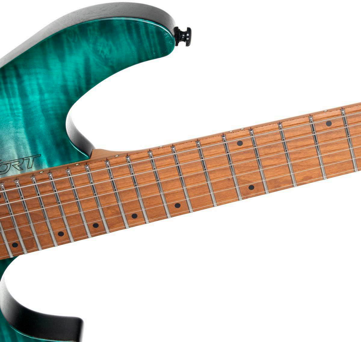 Cort Space G6tr 2h Fr Mn - Semi Gloss Lagoon - Guitarra eléctrica de doble corte - Variation 7