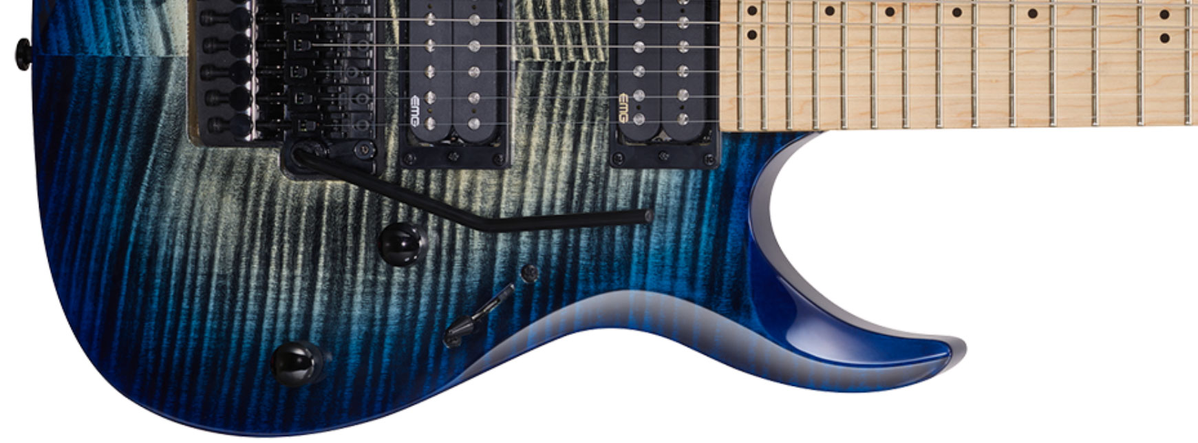 Cort X300 Fr Hh Mn - Blue Burst - Guitarra eléctrica con forma de str. - Variation 1