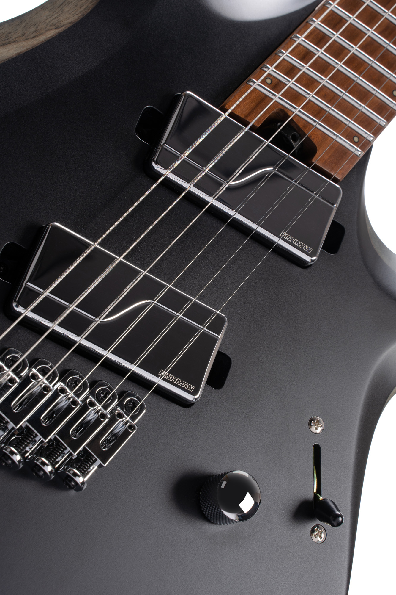 Cort X500mtt 7-cordes Hh Fishman Fluence Ht Mn - Satin Black - Guitarra eléctrica de 7 cuerdas - Variation 2