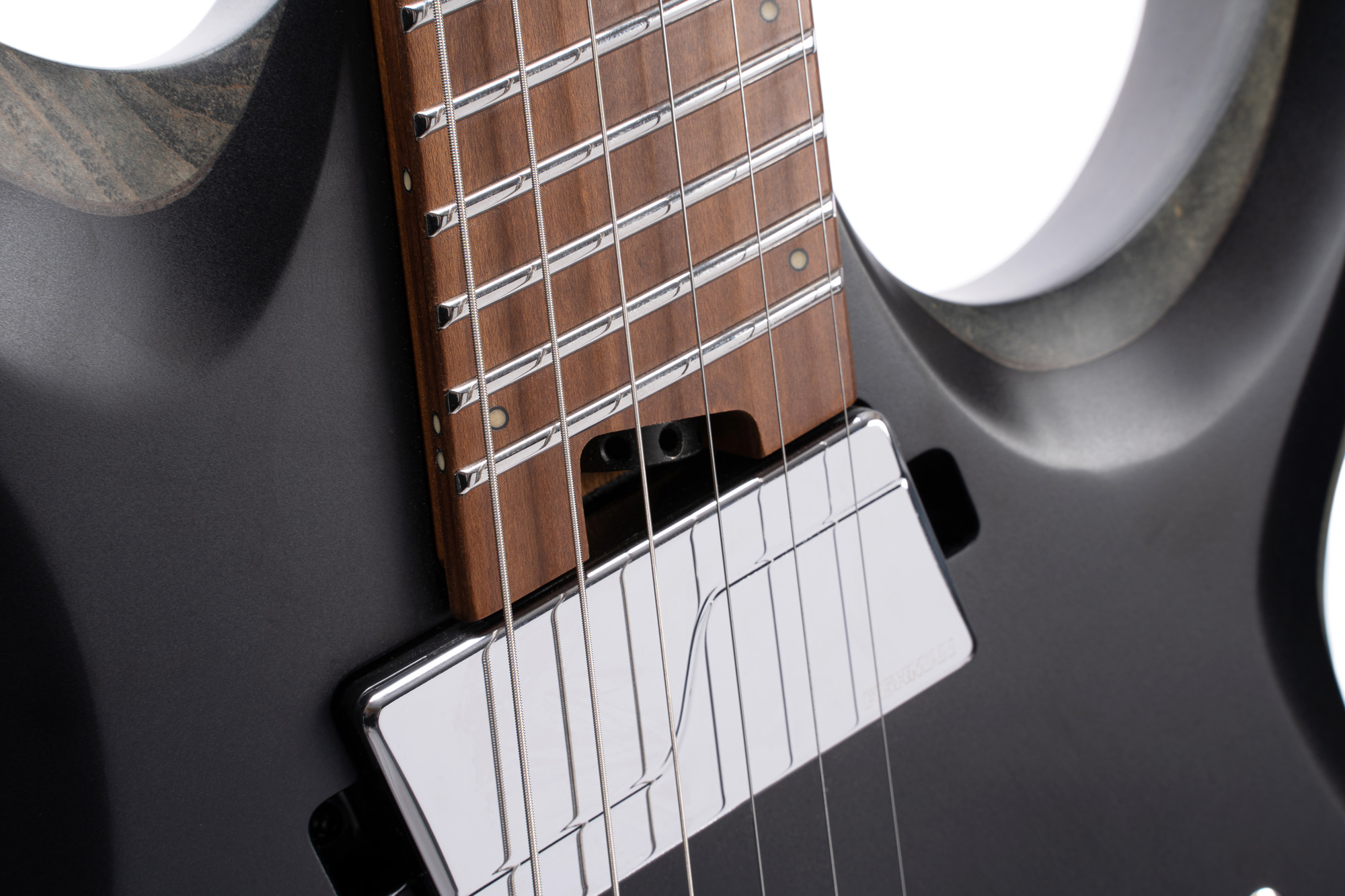 Cort X500mtt 7-cordes Hh Fishman Fluence Ht Mn - Satin Black - Guitarra eléctrica de 7 cuerdas - Variation 3