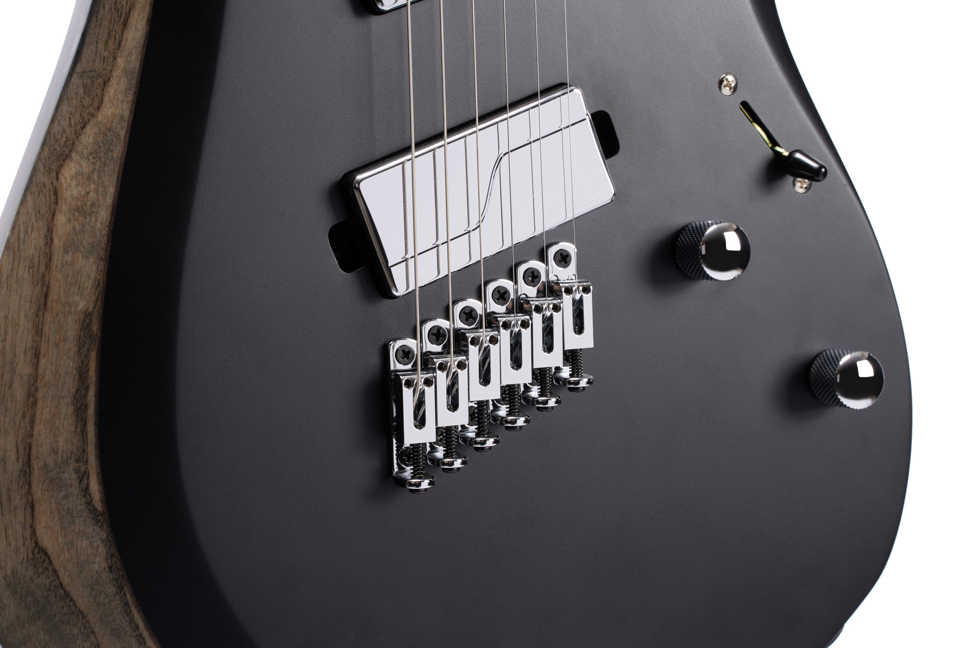 Cort X500mtt 7-cordes Hh Fishman Fluence Ht Mn - Satin Black - Guitarra eléctrica de 7 cuerdas - Variation 4