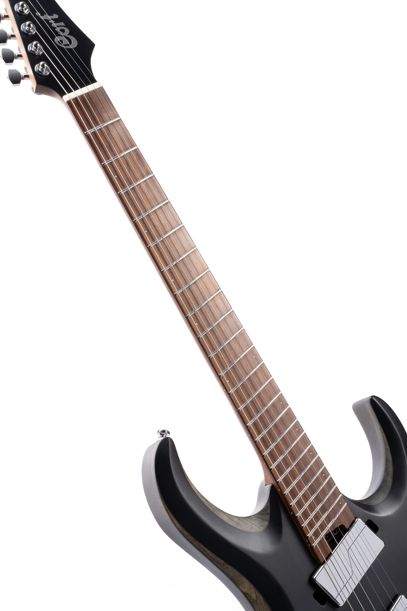 Cort X500mtt 7-cordes Hh Fishman Fluence Ht Mn - Satin Black - Guitarra eléctrica de 7 cuerdas - Variation 5