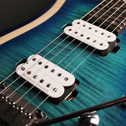 Cort X700 Duality Hh Seymour Duncan Ht Eb - Light Blue Burst - Guitarra eléctrica con forma de str. - Variation 1