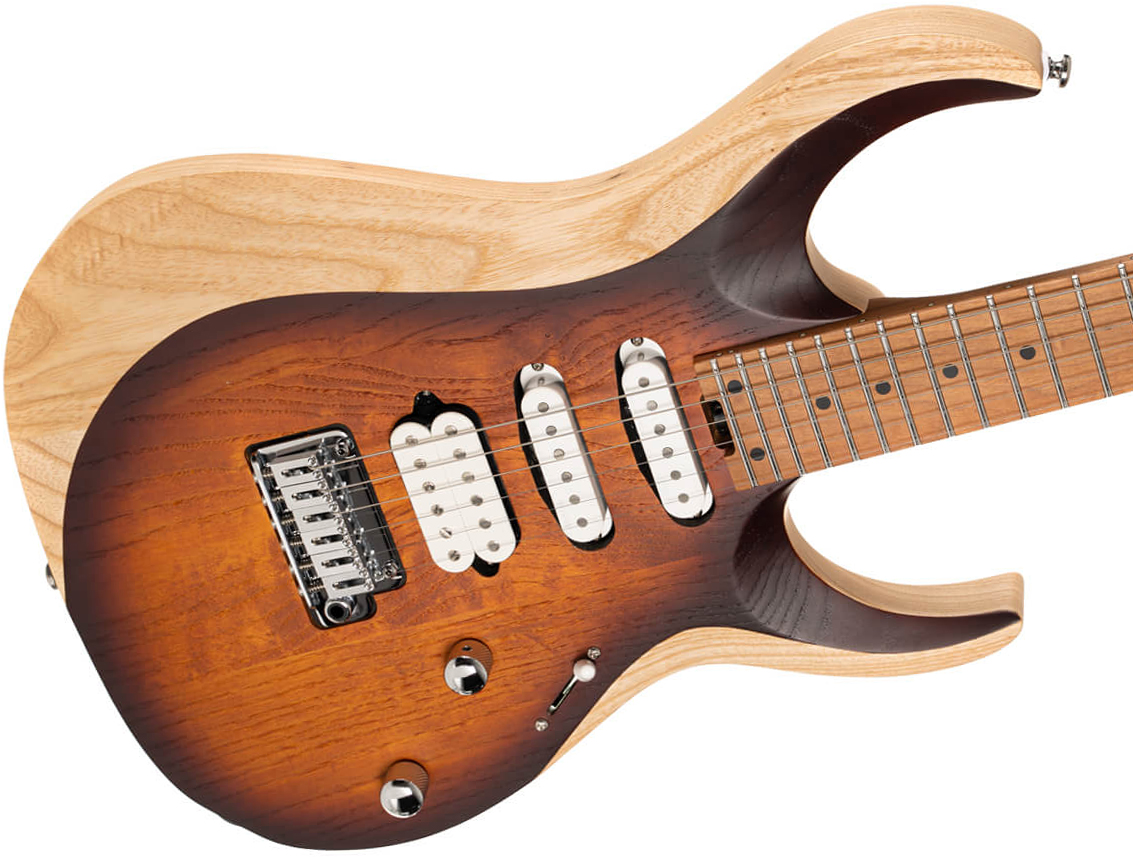 Cort X700 Triality Hss Fishman Fluence Trem Mn - Open Pore Vintage Burst - Guitarra eléctrica con forma de str. - Variation 2