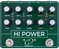 Pedal overdrive / distorsión / fuzz Crazy tube circuit HI Power Overdrive