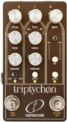 Pedal overdrive / distorsión / fuzz Crazy tube circuit Triptychon