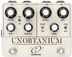 Pedal overdrive / distorsión / fuzz Crazy tube circuit Unobtanium