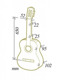 Cuenca 30 4/4 Cedre Acajou Rw - Natural - Guitarra clásica 4/4 - Variation 2