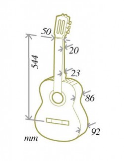 Cuenca 40-r 4/4 Cedre Palissandre Rw - Natural - Guitarra clásica 4/4 - Variation 1