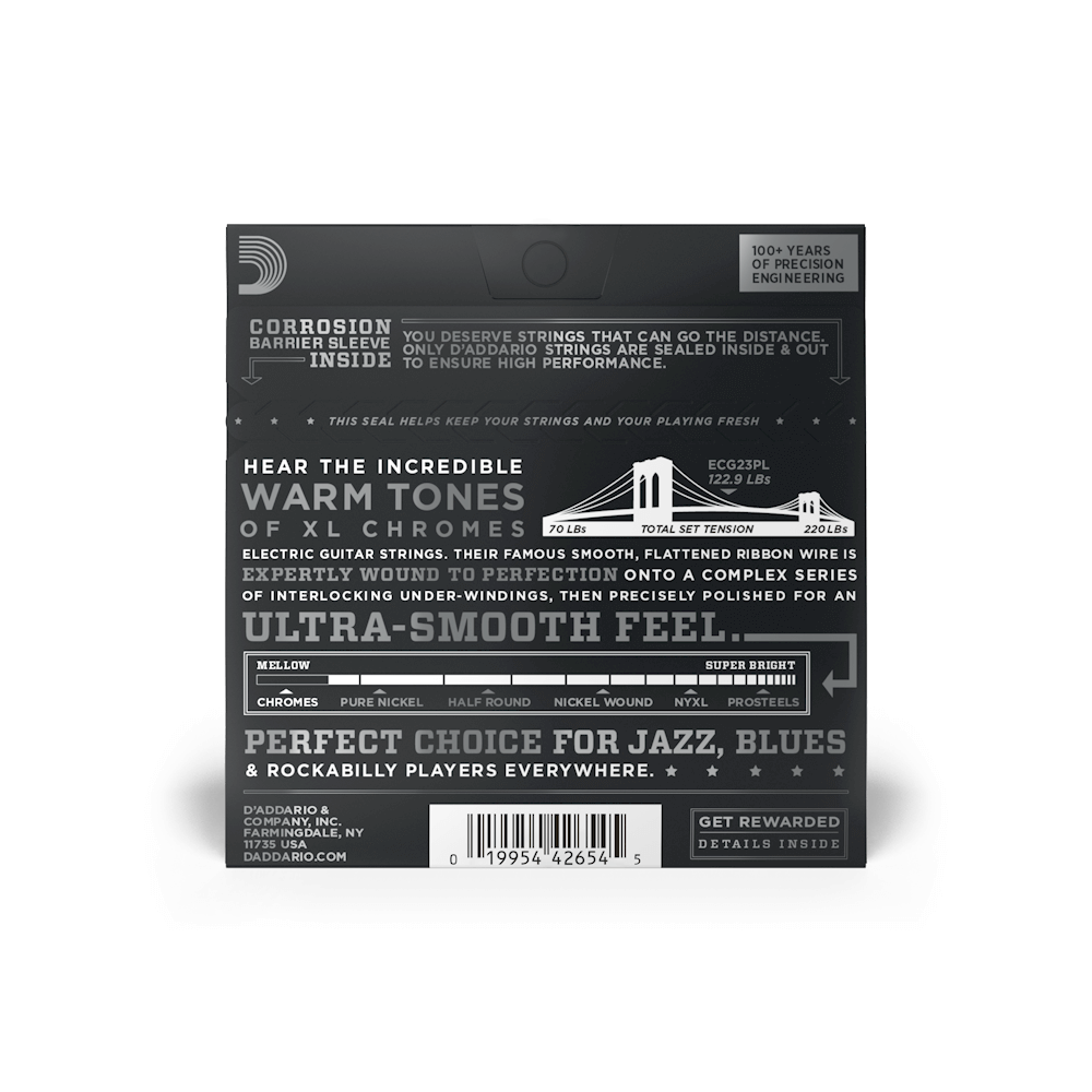 D'addario Jeu De 6 Cordes 10-48 Extra Light, Plain Third, Xl Chromes Electric Guitar Strings - Cuerdas guitarra eléctrica - Variation 6