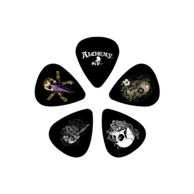 D'addario 1cwh4-01al Alchemy Picks Skull Collection - Púas - Variation 1