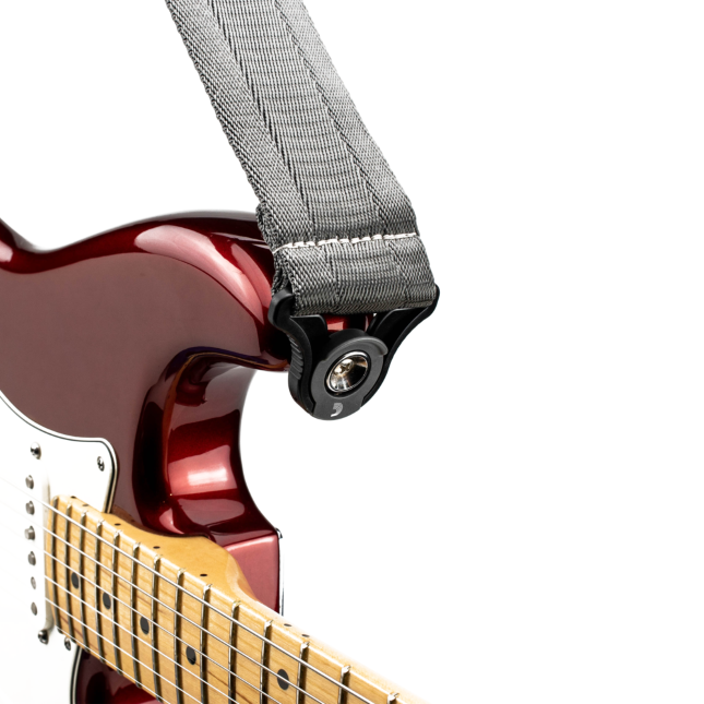 D'addario 50bal09 Auto Lock Guitar Strap, Metal Grey - Correa - Variation 1