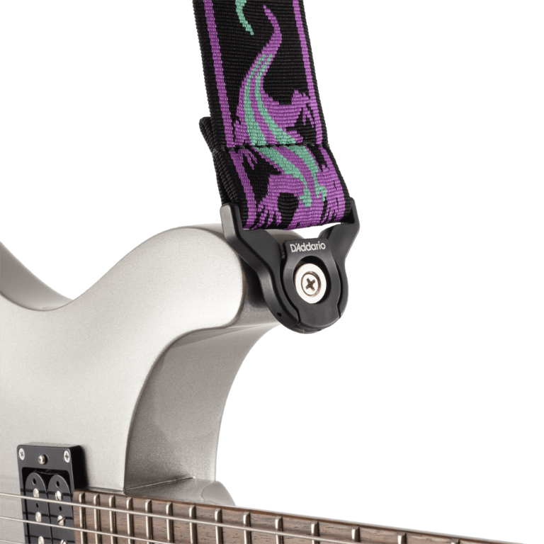 D'addario 50balpw01 Auto Lock Vintage Planet Waves, Lizards Green/purple - Correa - Variation 1