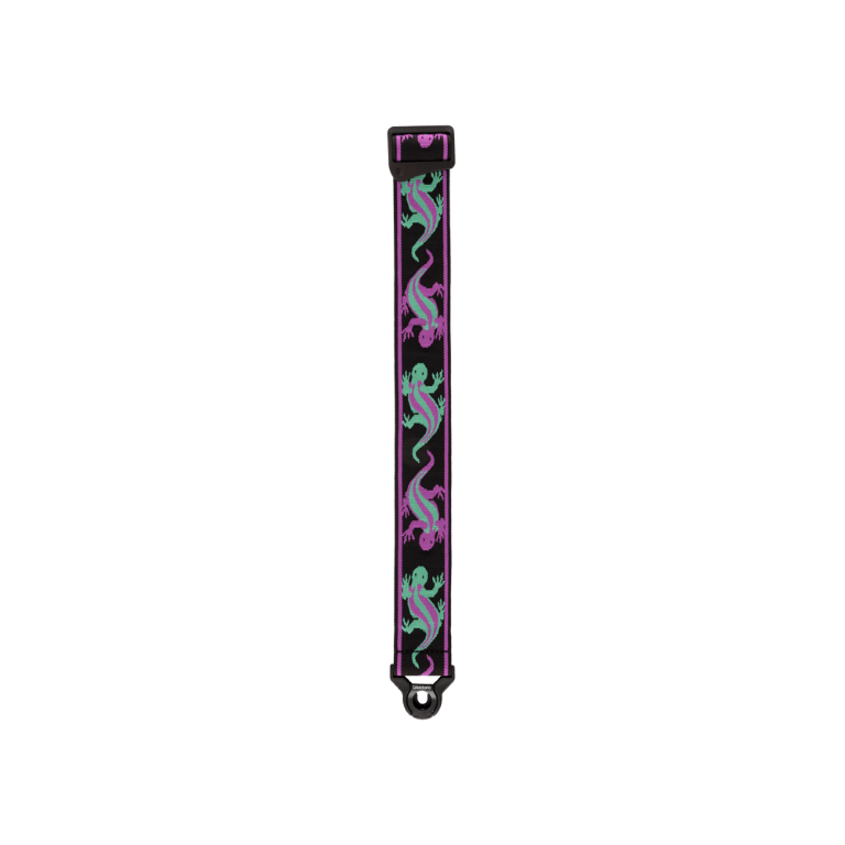 D'addario 50balpw01 Auto Lock Vintage Planet Waves, Lizards Green/purple - Correa - Variation 4