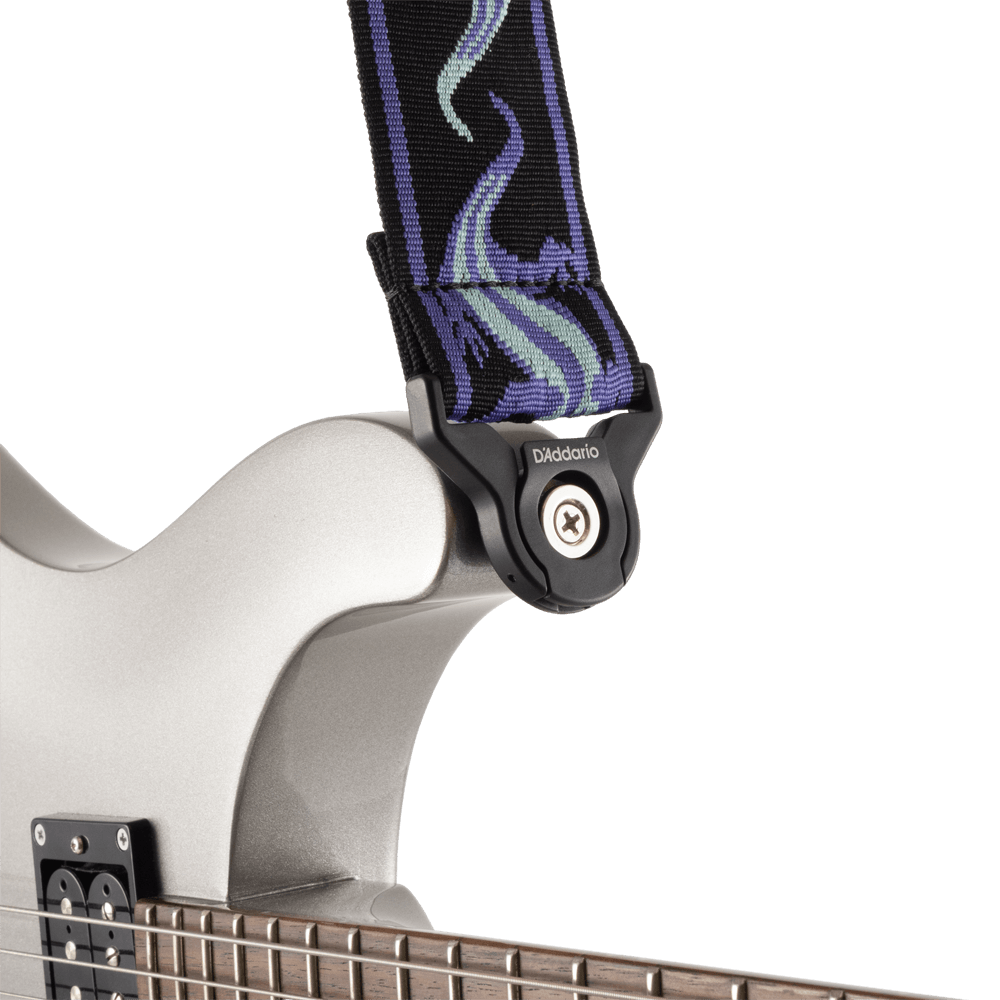 D'addario 50balpw02 Auto Lock Vintage Planet Waves, Lizards Green/blue - Correa - Variation 2