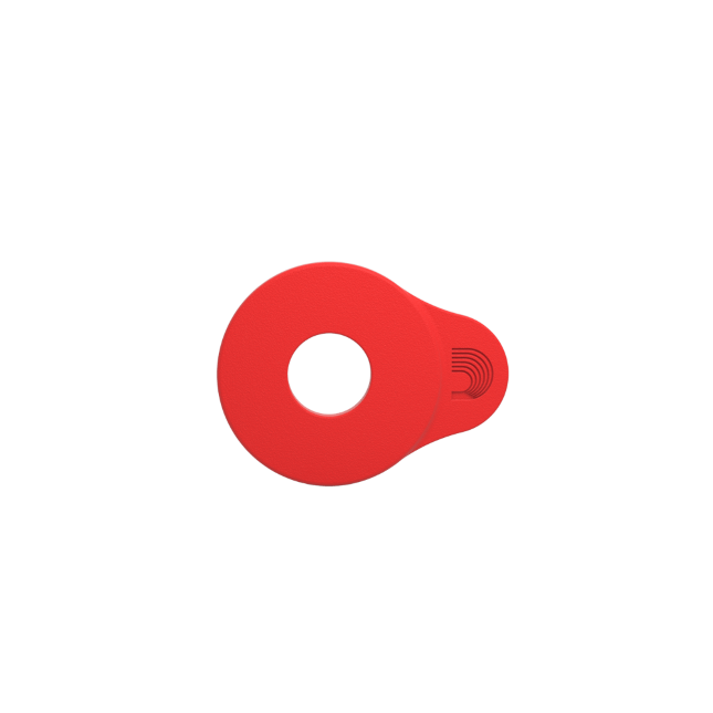 D'addario Anneaux De Blocage De Sangle Flex Lock, Rouge - Correa - Variation 1