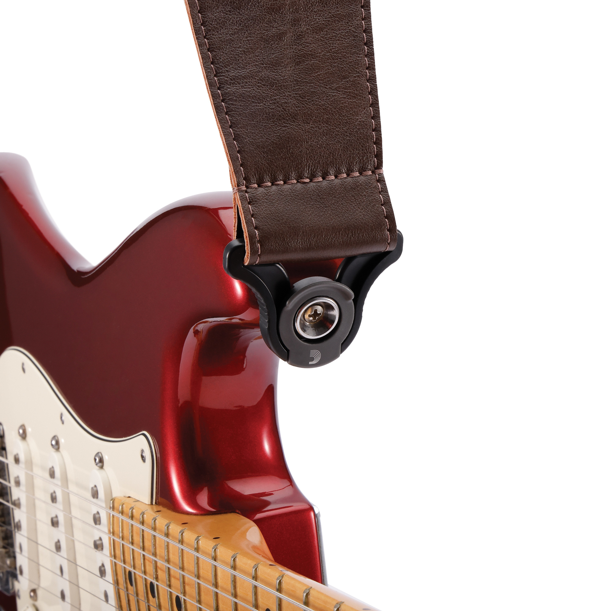 D'addario Auto Lock Cuir Guitar Strap Brown Largeur 7,6 Cm - Correa - Variation 3