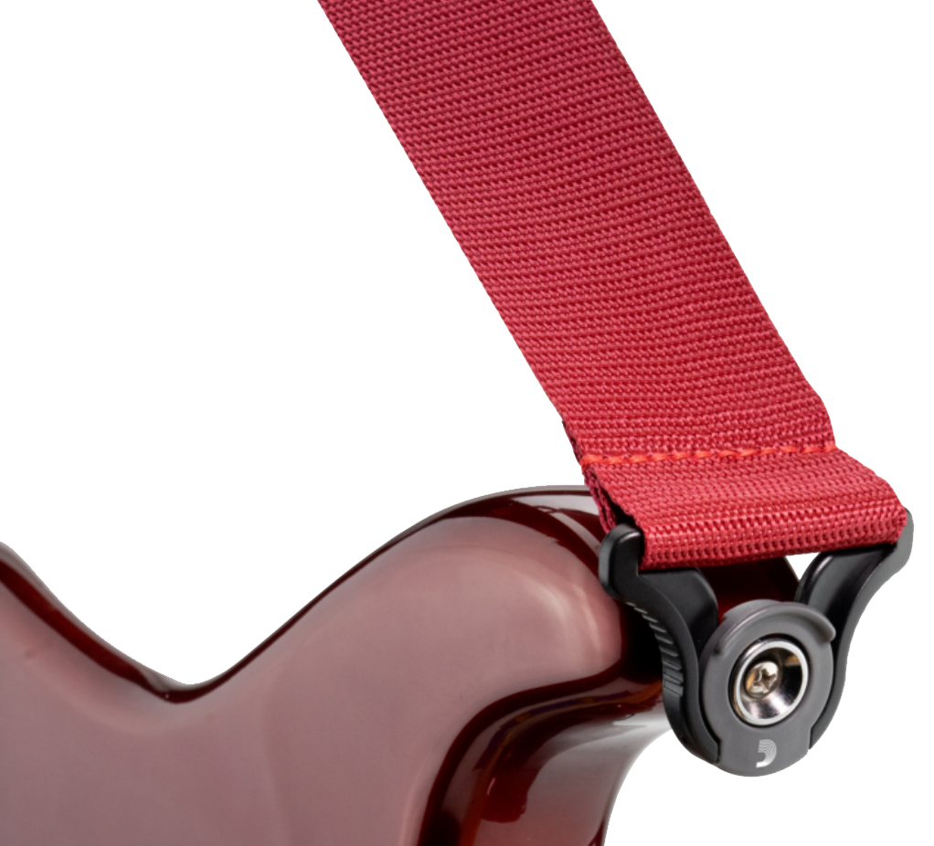 D'addario Auto Lock Polypro Guitar Strap Pwsal401 5cm Red - Correa - Variation 1