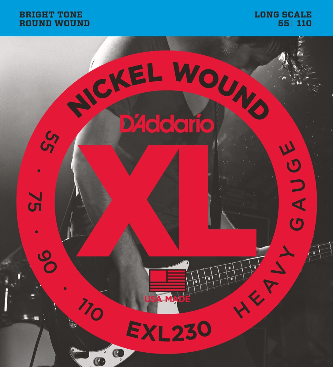 D'addario Jeu De 4 Cordes Exl230 Basse Elec. 4c Nickelwound Longscale 055.110 Exl230 - Cuerdas para bajo eléctrico - Variation 1