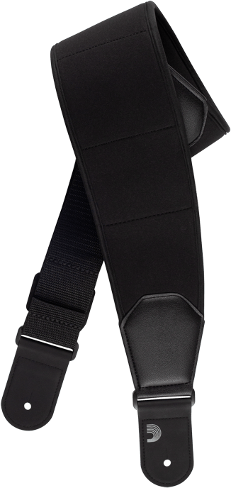D'addario 35cft00 Comfort Neoprene Guitar Strap, Black - Correa - Main picture