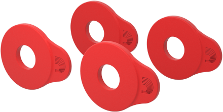D'addario Anneaux De Blocage De Sangle Flex Lock, Rouge - Correa - Main picture