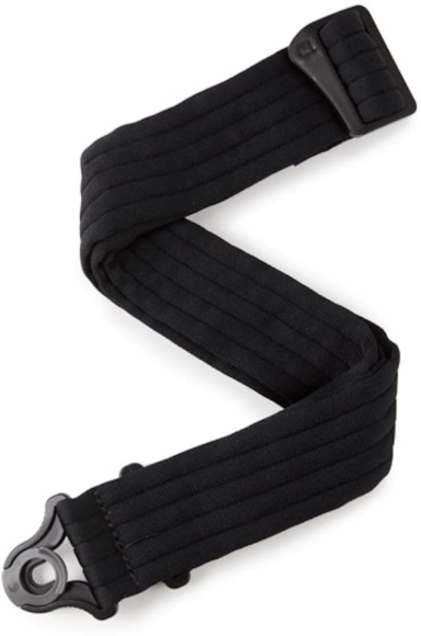 D'addario Auto Lock Strap Black Padded Stripes - Correa - Main picture