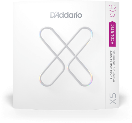 D'addario Cordes Xs Phosphor Bronze Avec RevÊtement Pour Guitare Acoustique, 11.5-53 Custom Light Plus - Cuerdas guitarra acústica - Main picture