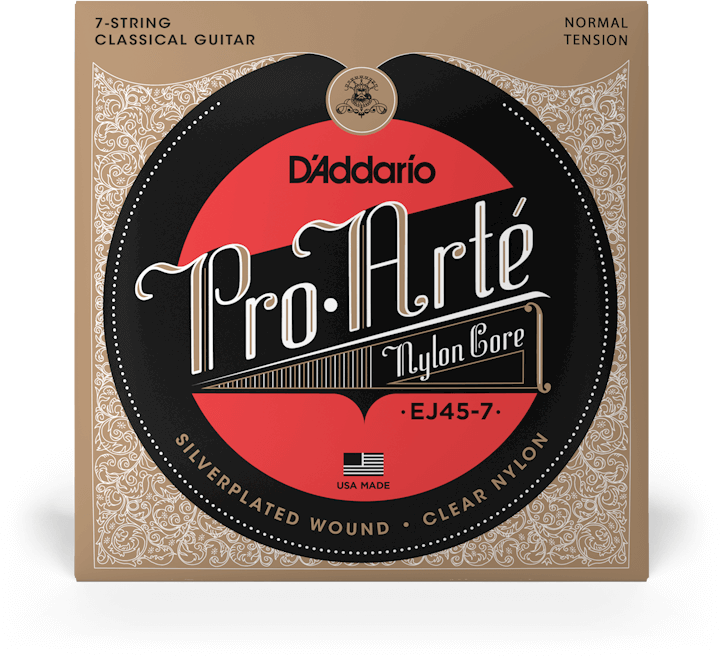 D'addario Ej45-7 7 String Nylon Classic - Cuerdas guitarra clásica nylon - Main picture
