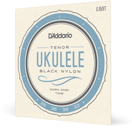 D'addario Ej53t Pro-arte Rectified Nylon Noir Ukulele Tenor - Cuerdas ukulele - Main picture