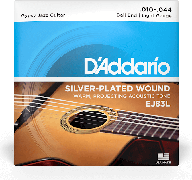 D'addario Ej83l Acoustic Gipsy Jazz Regular Light Ball End 10-44 - Cuerdas guitarra acústica - Main picture