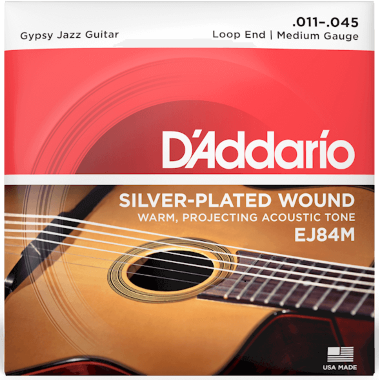 D'addario Ej84m Gypsy Jazz Loop End Medium 11-45 - Cuerdas guitarra acústica - Main picture