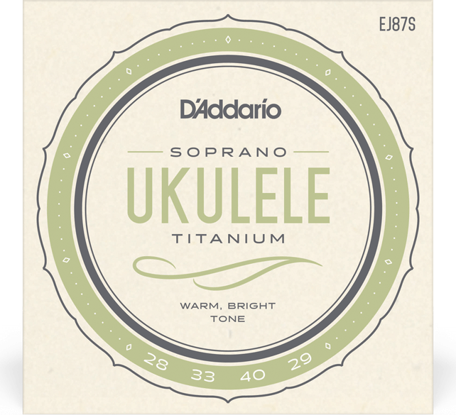 D'addario Ej87s UkulÉlÉ Soprano (4)  Pro-artÉ Titanium 028-029 - Cuerdas ukulele - Main picture