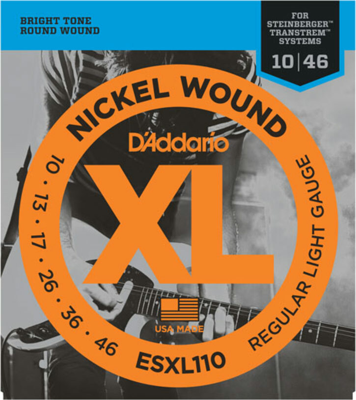 D'addario Jeu De 6 Cordes Esxl110 Nickel Round Wound Double Ball End Regular 10-46 - Cuerdas guitarra eléctrica - Main picture