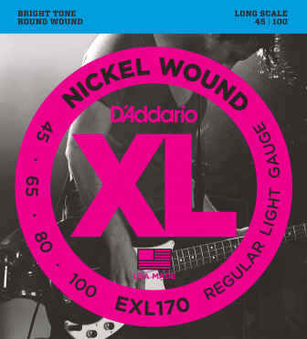 D'addario Jeu De 4 Cordes Esxl170 Xl Nickel Wound Basse 045-100 - Cuerdas para bajo eléctrico - Main picture