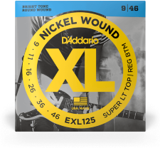 D'addario Jeu De 6 Cordes Exl125 Nickel Round Wound Sltrb 9-46 - Cuerdas guitarra eléctrica - Main picture
