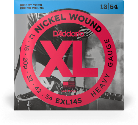 D'addario Jeu De 6 Cordes Exl145 Nickel Round Wound Heavy 12-54 - Cuerdas guitarra eléctrica - Main picture