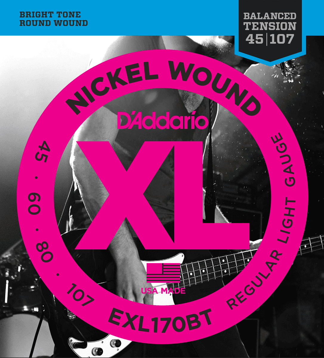 D'addario Jeu De 4 Cordes Exl170bt Long - Cuerdas para bajo eléctrico - Main picture