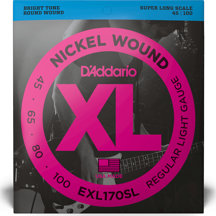 D'addario Jeu De 4 Cordes Exl170sl Bass (4) Light / Super Long Scale 45-100 - Cuerdas para bajo eléctrico - Main picture