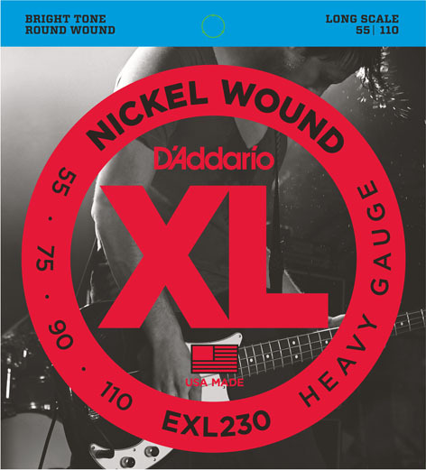 D'addario Jeu De 4 Cordes Exl230 Basse Elec. 4c Nickelwound Longscale 055.110 Exl230 - Cuerdas para bajo eléctrico - Main picture