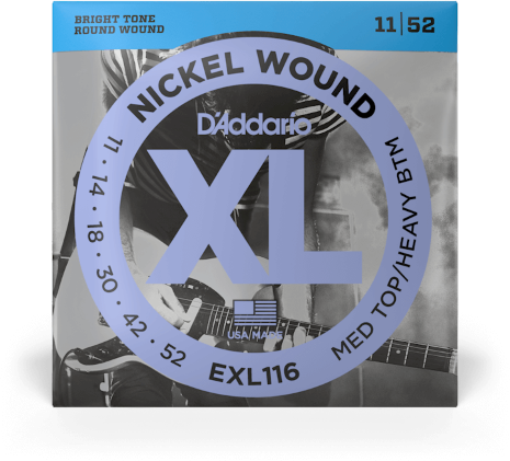 D'addario Jeu De 6 Cordes Guit. Elec. 6c Nickel Wound 011.052 Exl116 - Cuerdas guitarra eléctrica - Main picture