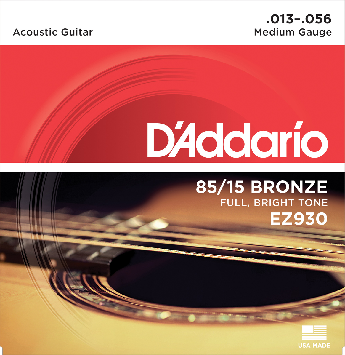 D'addario Guit. Folk 6c 85.15 American Bronze 013.056 Ez930 - Cuerdas guitarra acústica - Main picture